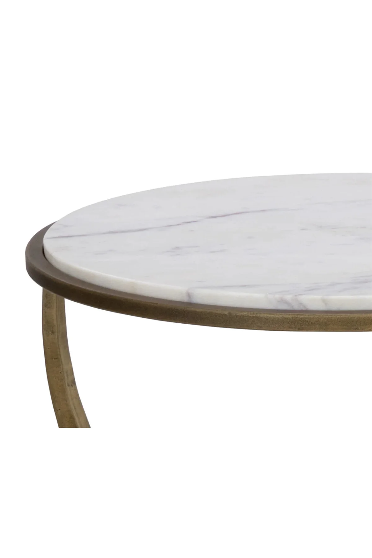 Alicent End Table - White Marble - Image 6