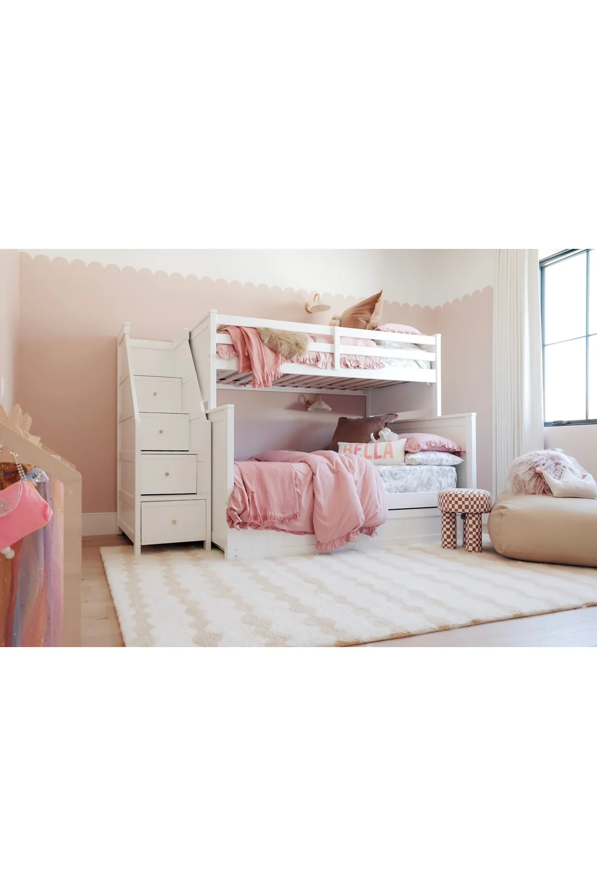 Claire Checkered Stool - Image 6