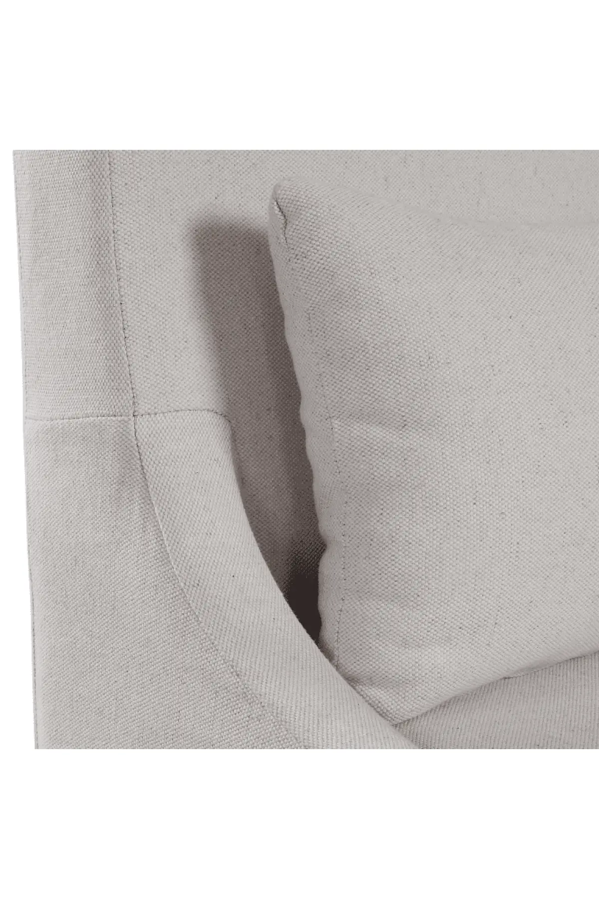 Coley Armless Chair - Linen - Ivory - Image 3