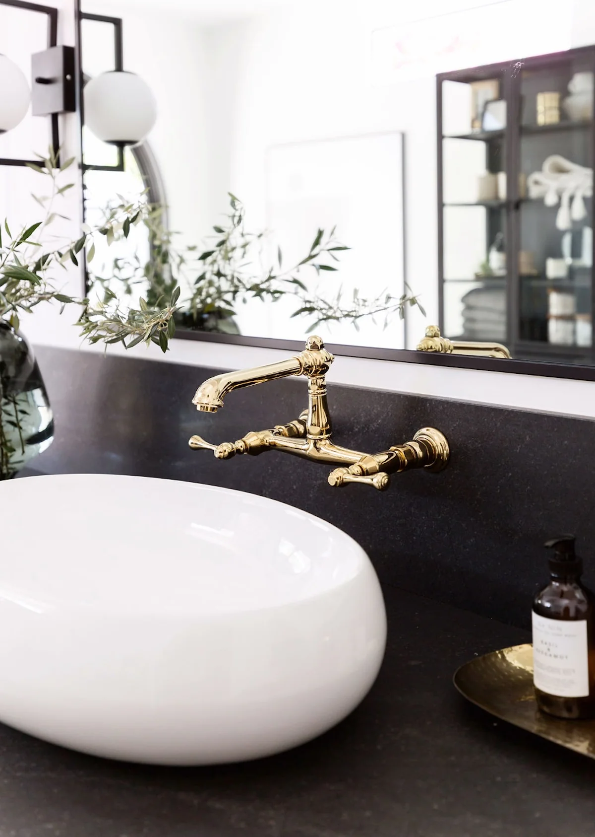 English Country Wall Mount Bathroom Faucet - Image 4