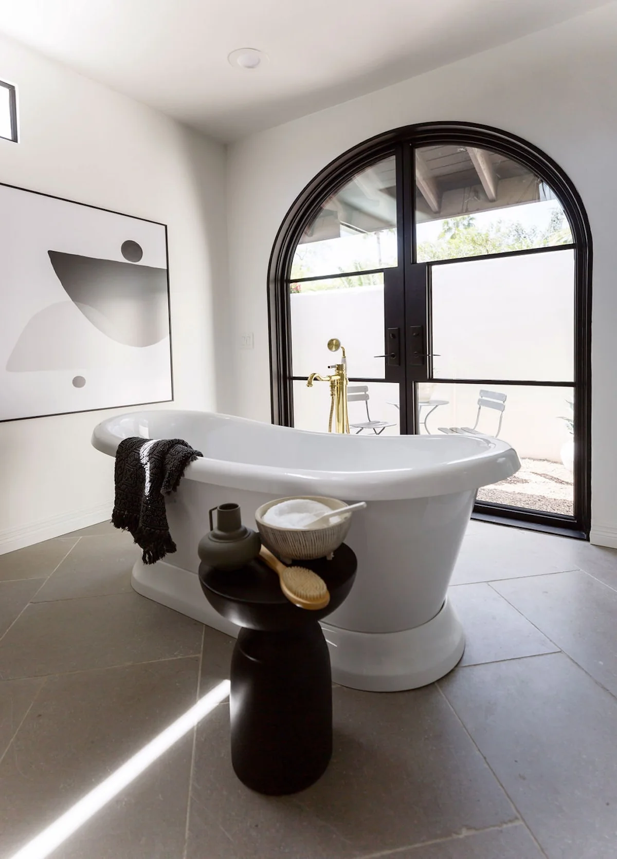 Kaiser Single-Handle Freestanding Tub Faucet with Hand Shower - Image 3