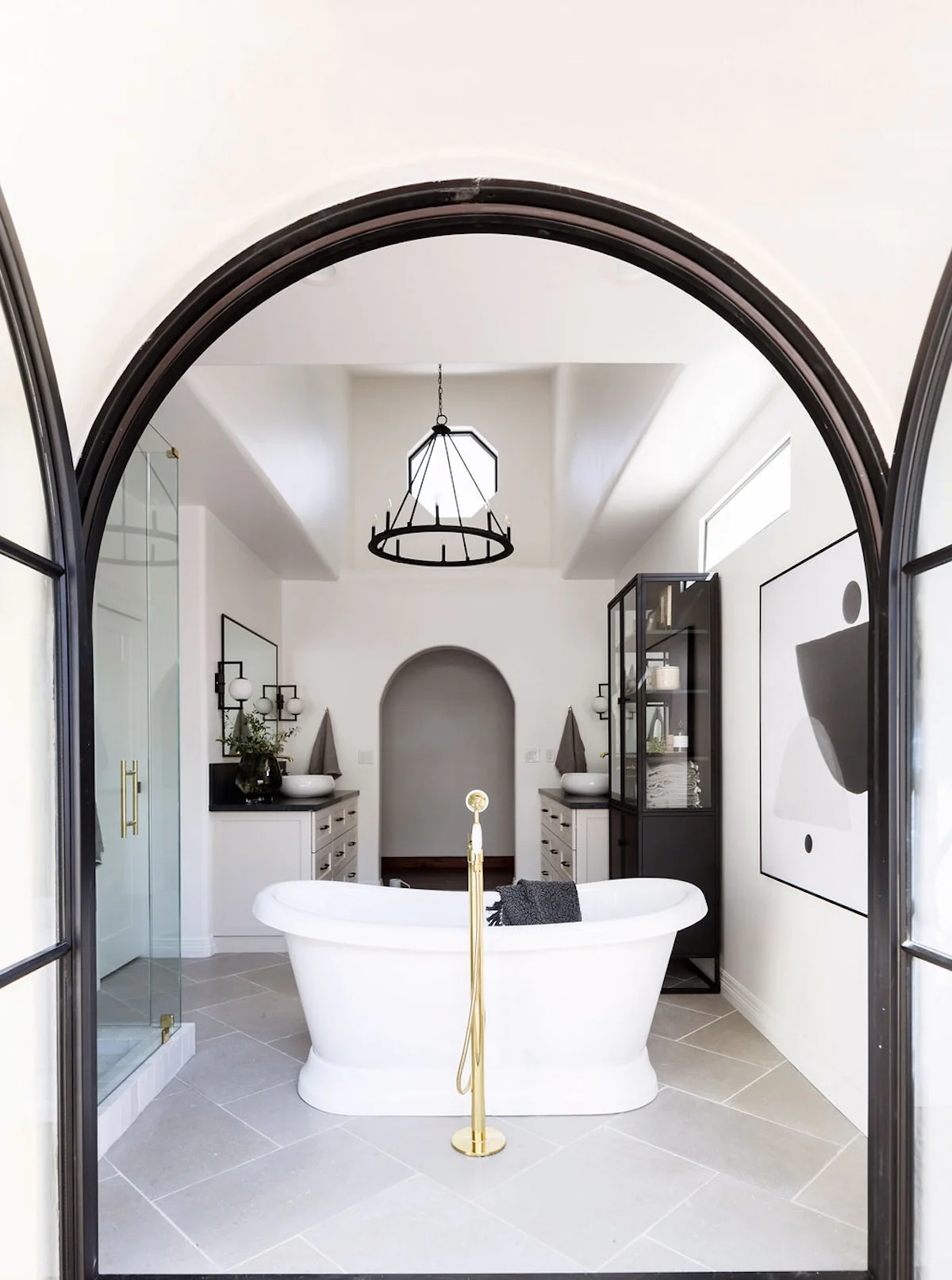 Kaiser Single-Handle Freestanding Tub Faucet with Hand Shower - Image 4