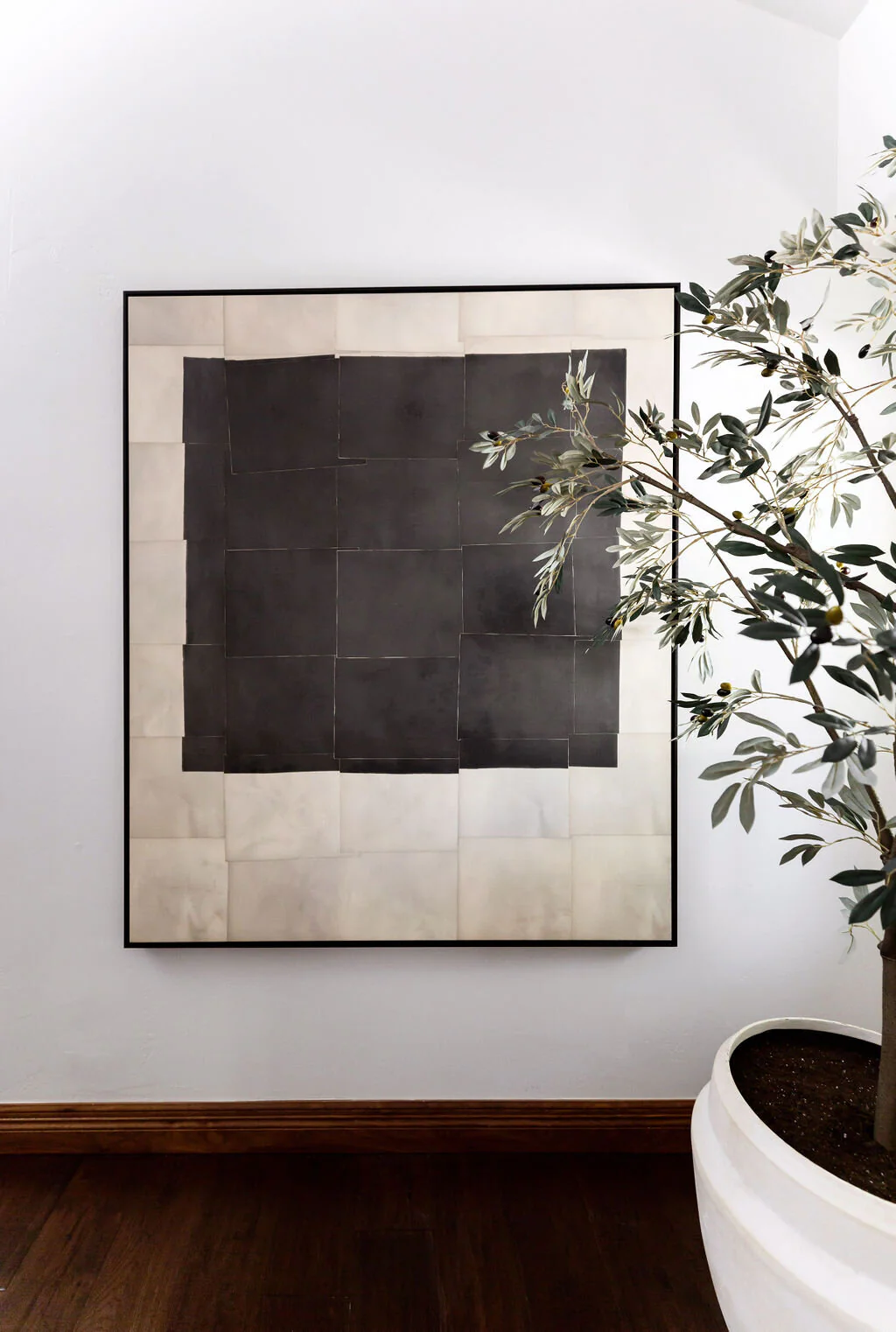 Parchment Square Black Wall Art - Image 6