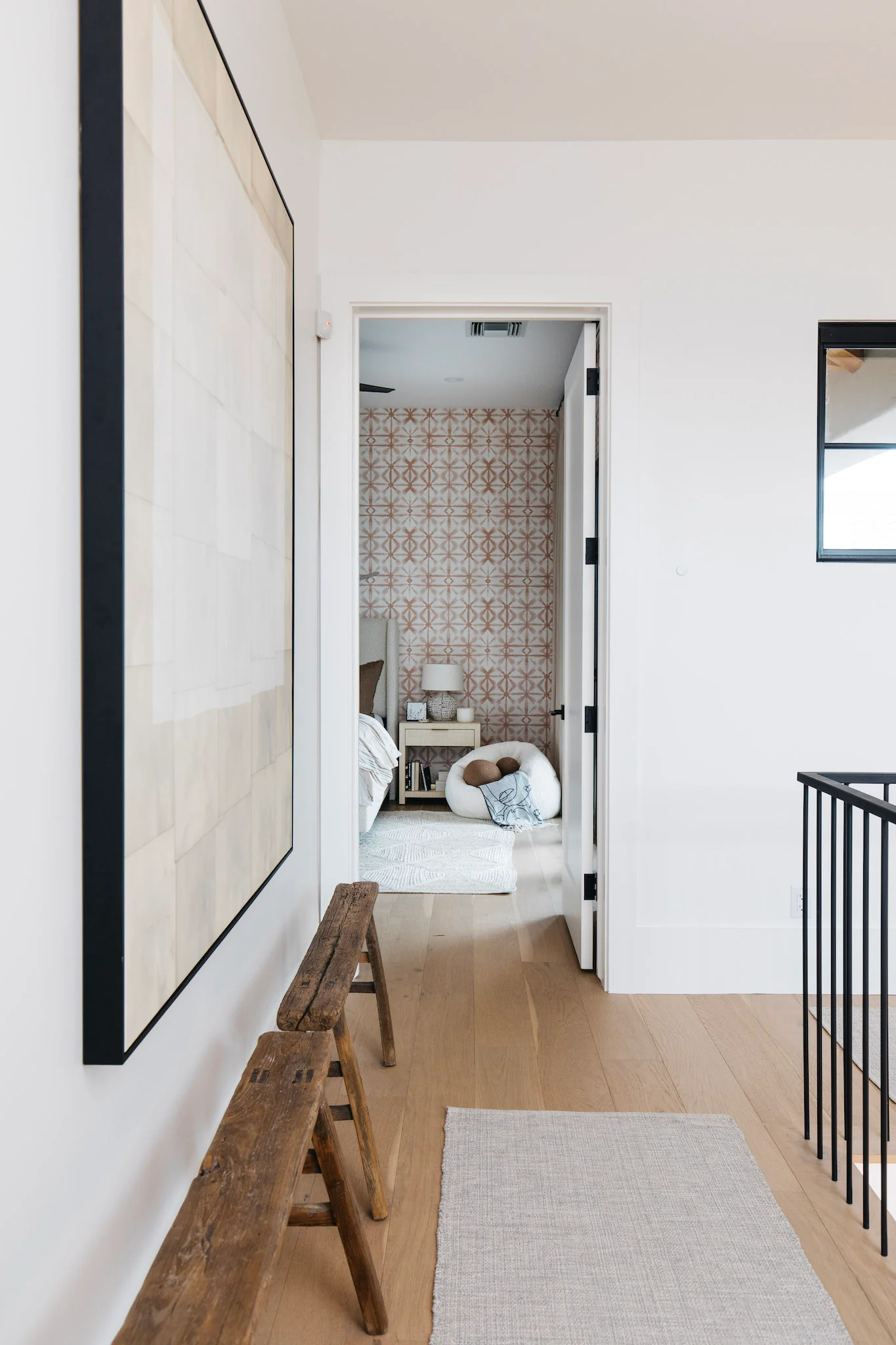 Parchment Square White Wall Art - Image 3